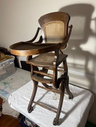 Antique Oak Highchair