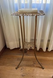 Marble Top Brass Plant Stand - Lv20