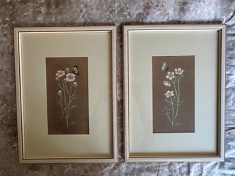 Pair Of Lyndi Lende Numbered And Signed Prints: BUTTERCUP & ROSE PINK -2FB5