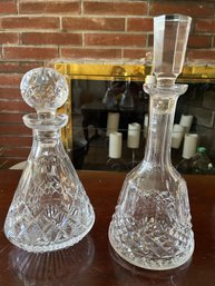 1 Waterford Decanter And 1 Crystal Decanter - Lv36