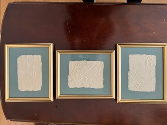 Three Framed Bas Relief Artwork Lot - Each Numbered And Signed By Haendel - Lv47