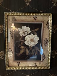 Gold Magnolia Framed Print