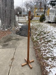 Oak Coat Rack