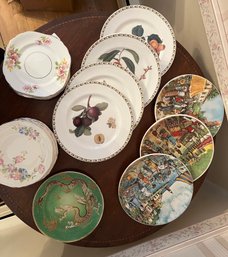 Miscellaneous Decorative Plates In Assorted Sizes And Patterns Total Of 21 - Dr45