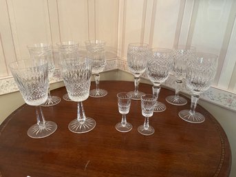 Assorted Galway Brand Crystal Stemware Lot Of 11 - Dr47