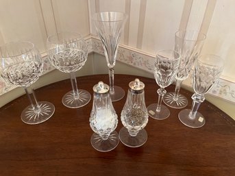 Assorted Lot Of Waterford Crystal - 8 Items Including Salt And Pepper Shakers - Dr48
