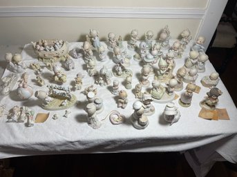 Large Lot Of Precious Moments Figurines