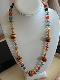 Colorful Murano Glass Necklace-J27