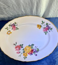 Vintage Ridgway Chateau Rose 22k Gold Decorations Plate