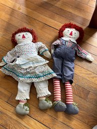 Raggedy Ann And Andy Homemade Dolls