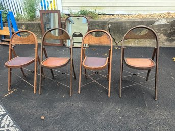 1920s Vintage Louis Rastetter & Sons Komfort Folding Chairs (4)