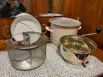 Stove Top Cooking Lot - With Food Mill As Pictired - B15