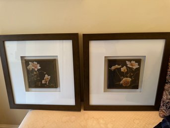 Pair Of Framed Pictures Under Glass - 2MB B