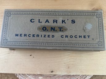 Vintage CLARK'S Mercerized Crochet In Original Box