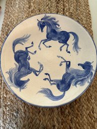 Laurie Dombroski 2000 Studio Art Pottery Horse Plate #2