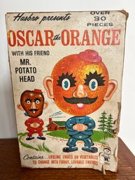 COMPLETE RARE 1966 Hasbro Oscar The Orange & Mr. Potato Head Vintage ALL PIECES Pawtucket RI & Original Box
