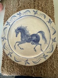 Laurie Dombroski Studio Pottery Horse Plate #5