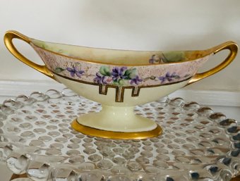 Vintage Lenox BELLEEK Floral Design Dish/bowl