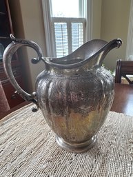 Howard & Co Sterling Silver Engraved Pitcher 4.5 Pts -S1