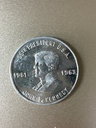 JFK 1961-1963 Assassination Commemorative Aluminum Coin - 81