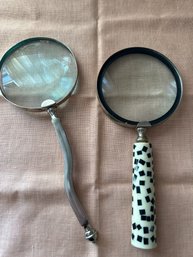 2 Vintage Magnifying Glasses - DR14