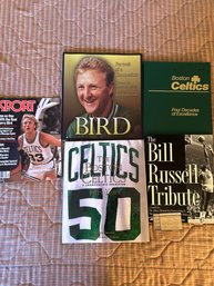 Celtics Themed Books, Larry Bird And Bill Russell Too - CBL9
