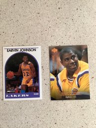 1989 NBA HOOPS Earvin Johnson #270 & Upper Deck Magic Johnson #237 - 62