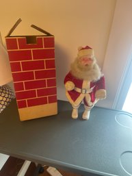 Santa In A Chimney Box