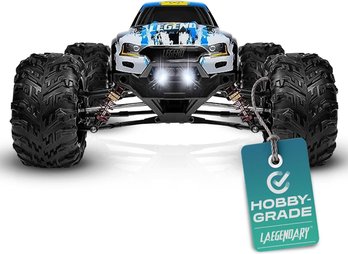 #170 LAEGENDARY Remote Control Car, Hobby Grade RC Car 1:10 Scale Brushed Motor With Two Batteries, 4x4 Off-Rd