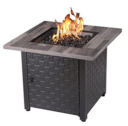#26 Endless Summer 30-in Black/Grey Tabletop Steel Propane Gas Fire Table