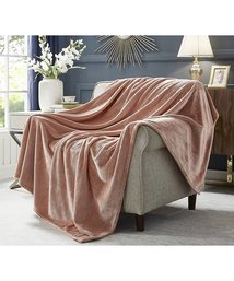 #40 Cozy Tyme Blush Chevron Jacquard Reversible Throw