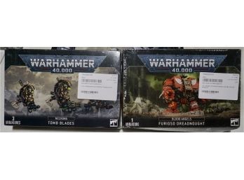 #109 Lot Of 2  Warhammer Necrons, & Blood Angels