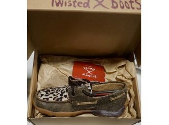 #73 Twisted Boots Kids Boat Shoe Size 11 1/2 M