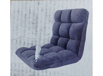 #157 Loungie Grey  Microplush Floor Chair (NIB)