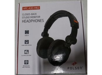 #107 Polsen  Closed Back Studio Monitor Head Phones