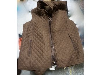 #61 Brown Outback Trading Women's Western Outdoor Vest Size L