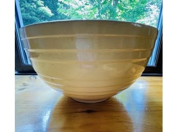 12' McCoy Mixing Bowl Ridged Yellow Vintage