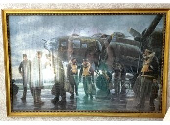 Vintage Framed Puzzle Aviators B17 Gold Framed