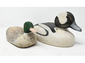 Two Painted Wood Decoys