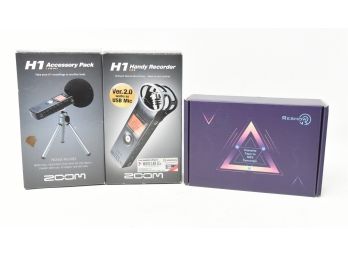 Zoom H1 Handy Recorder, Accessory Pack & Cassette To MP3 Converter