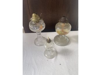 Lot Of 3 Antique Of Lamps