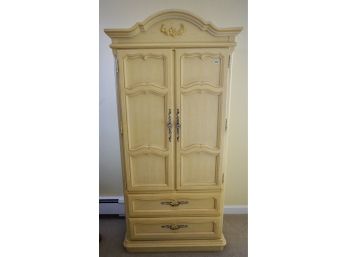 802- Armoire - 2 Over 2 W/ Shelves - 32.6 X 18 X 67.25