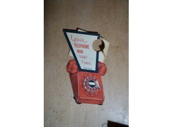 VINTAGE TELEPHONE COMPANY REPAIRMAN HOUSE CALL SIGN