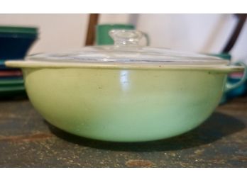 LIME GREEN PYREX BOWL #36 W/ COVER