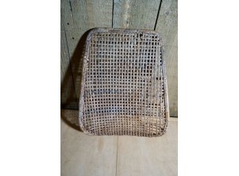 EARLY WICKER CAR BACK REST