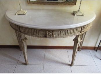 Marble Top Demilune