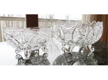 Two Slovakian Crystal Bowls