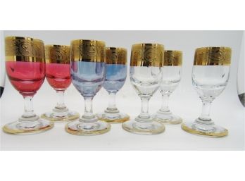 Colorful Set Of 7 Cordials