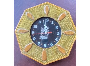 Marquetry Battery Operated  Clock