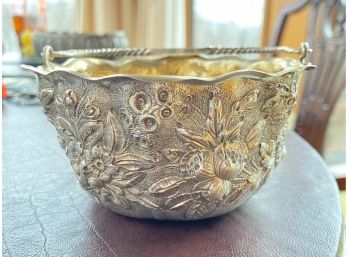 Whiting Sterling Silver Repousse Bowl